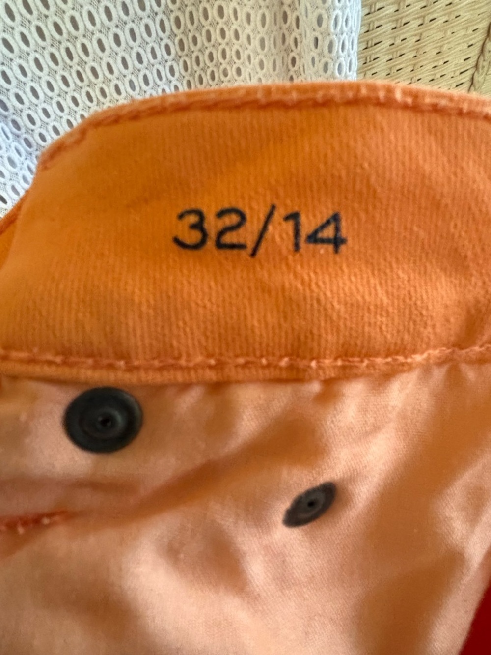 STYLUS Bright Orange Denim Waistband Detail Sz. 14 - Picture 7 of 7